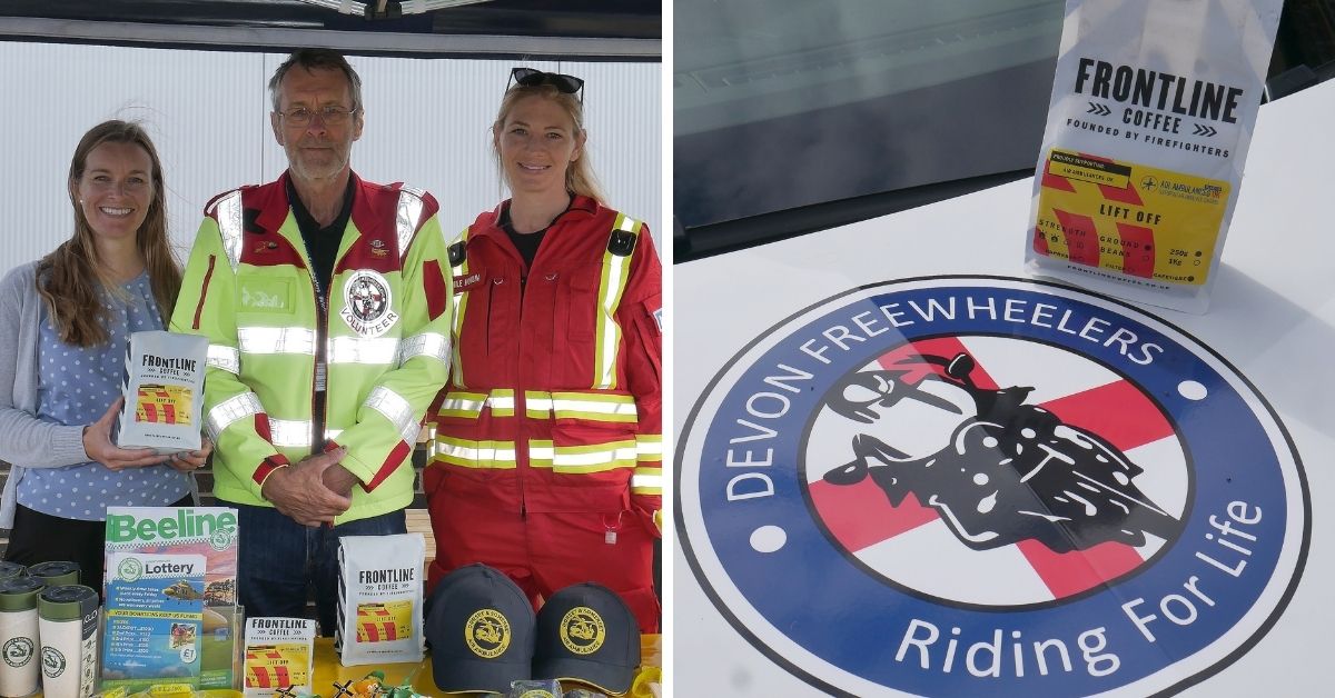 VIDEO: Devon Freewheelers ‘proud’ to support Frontline Coffee as Blood Bikes charity marks International Coffee Day