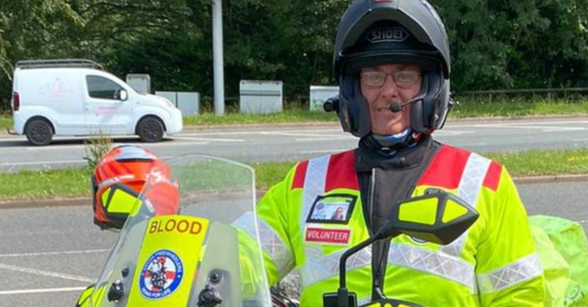 ‘It’s the satisfaction of what we’ve done and the people we help’ – Devon Freewheelers volunteer explains why he gives his time to the Devon Blood Bikes charity