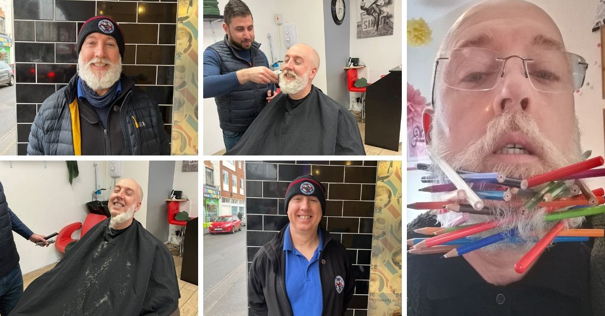 ‘I didn’t realise it was so disliked’ – Blood biker’s beard gets the hairy heave-ho in face fuzz fundraiser for Devon Freewheelers